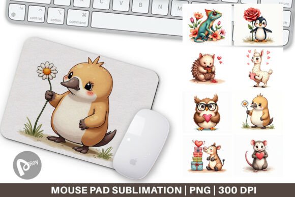 Awkward Valentine Animal Mouse Pad: A Creative Desk Upgrade for Work and Gaming