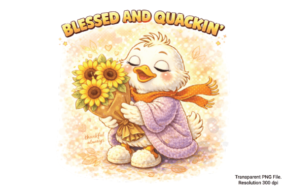 Blessed and Quackin’ Duck PNG: Cozy Craft Ideas