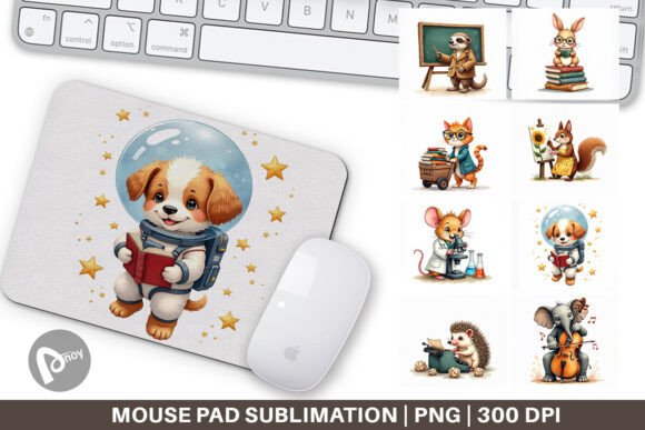 Brainy Buddies Animal Mouse Pad: Where Creative Design Meets Everyday Productivity