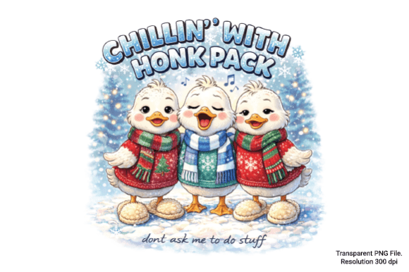 Chillin’ with Honk Pack Duck PNG