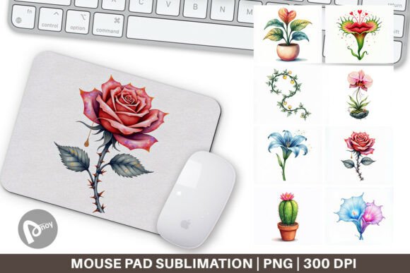 Cosmic Love Flora Mouse Pad: Design Meets Productivity