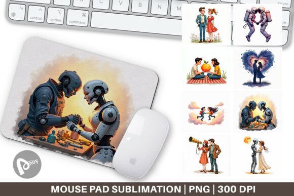 Cosmic Lovers Mouse Pad: Design That Works With You