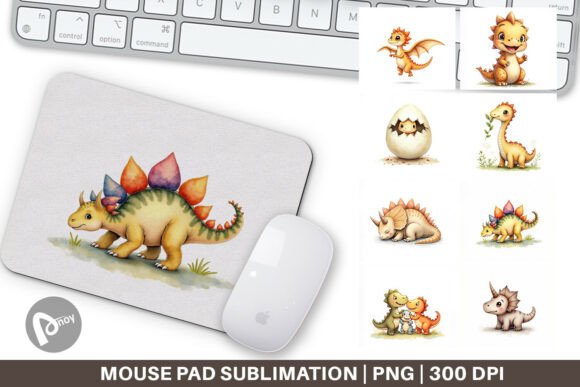 Cute Baby Dinosaur Mouse Pad: A Whimsical Upgrade for Your Desk