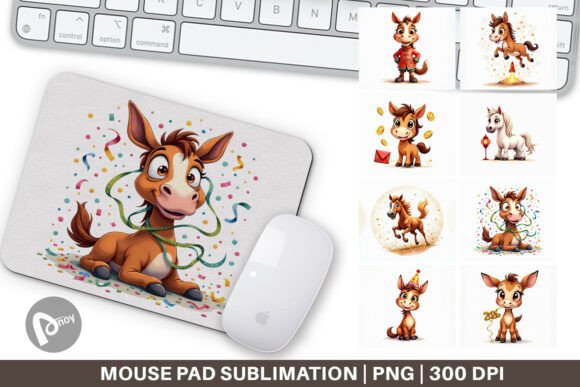 Cute Horse 2026 New Year Mouse Pad: A Fusion of Festive Charm and Desk Productivity