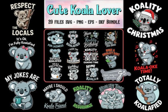 Cute Koala Lover SVG Bundle