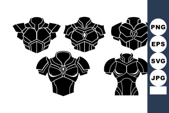 Fantasy Armor Vector Clipart Set