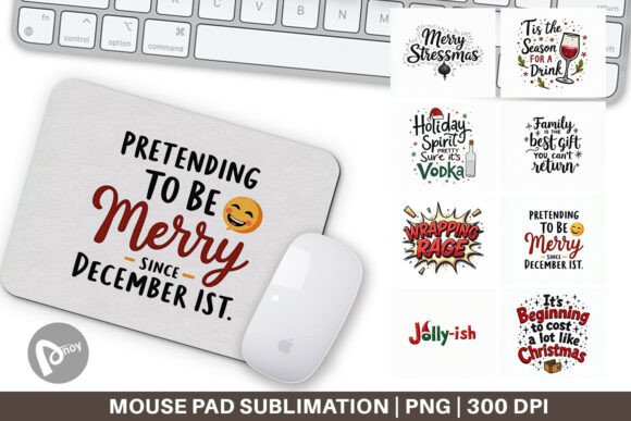 Festively Fed Up Mouse Pad: Integrating Style and Process Into Your Daily Setup
