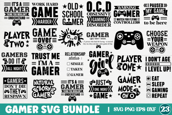 Gamer SVG Bundle for Creative Projects