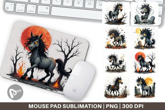 Grumpy Phantom Horse Mouse Pad: Style & Comfort