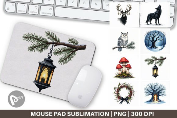 Haunted Forest Mouse Pad Design