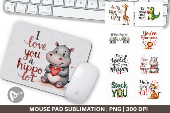 Jungle Sweetheart Mouse Pad: Style Meets Productivity
