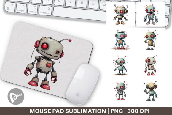 Mouse Pad Broken Bot: Redefining Desk Aesthetics with Sublimation Design