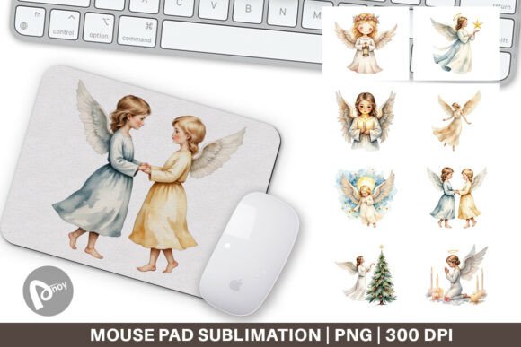 Mouse Pad Christmas Angels: Sublimation Designs That Transform Your Desk Into a Festive Workspace