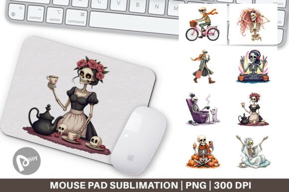 Mouse Pad Sassy Lady Bones: A Workspace Statement That Blends Bold Style With Everyday Productivity