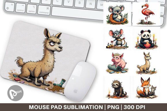Mouse Pad Yoga Grumps: Style Meets Productivity