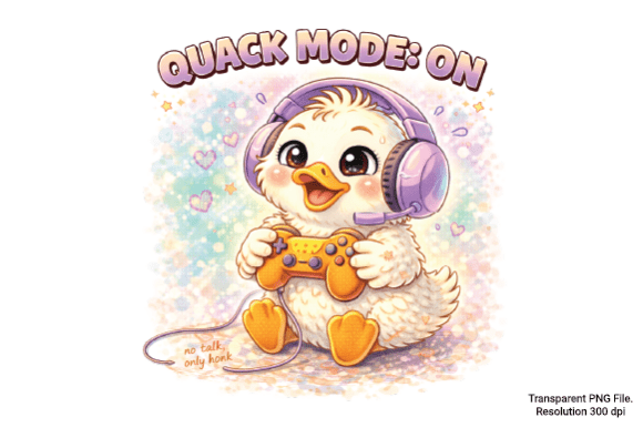Quack Mode on Duck PNG: A Playful, Cozy Design for Print-on-Demand and Craft Projects