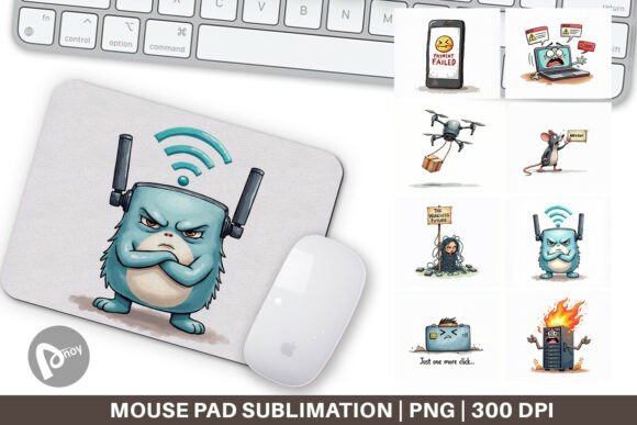 Sarcastic Cyber Mouse Pad for a Smarter Workspace