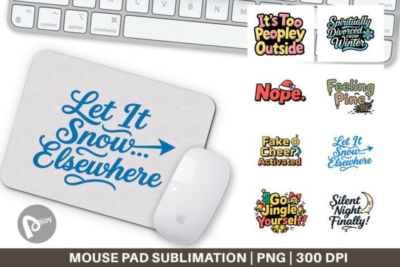 Silent Night Finally Mouse Pad: Design Meets Purpose