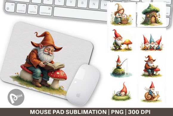 The Woodland Gnomes Mouse Pad: Where Whimsy Meets Workplace Productivity