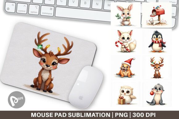 Vintage Christmas Animals Mouse Pad: A Festive Upgrade for Your Desk Comfort and Productivity