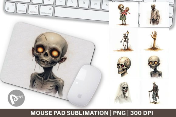 Vintage Zombie Mouse Pad: A Strategic Desk Accessory for Focus and Atmosphere