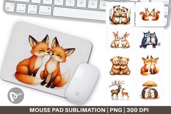Watercolor Woodland Mouse Pad: Where Art Meets Desktop Functionality