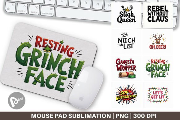 When Your Desk Needs a Personality Check: The Sarcastic Christmas Mouse Pad