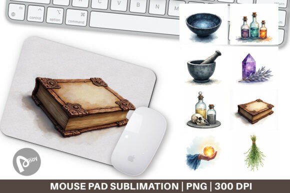 Witchy Apothecary Mouse Pad: A Desk Upgrade for the Mystically Minded