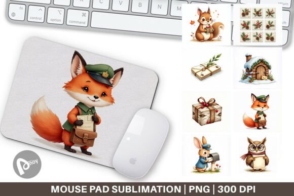 Woodland Christmas Mail Mouse Pad: A Festive Workspace Upgrade for Comfort and Productivity
